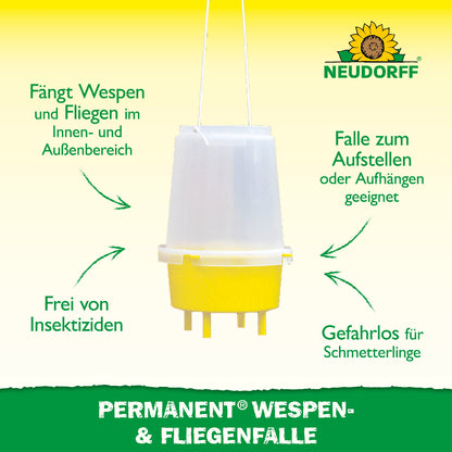 Permanent Wespen- und Fliegenfalle
