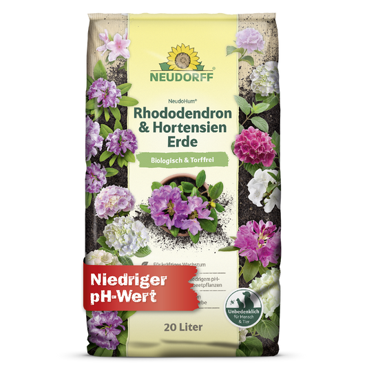 NEUDOHUM Rhododendron & Hortensienerde für strahlende Blüten und eine intensive Blattfarbe