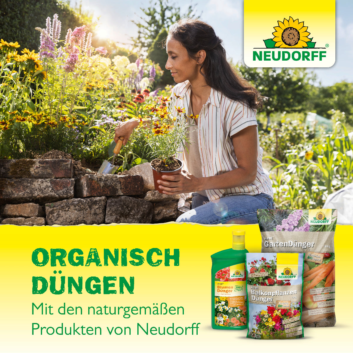 Organisch düngen mit den naturgemäßen Produkten von Neudorff