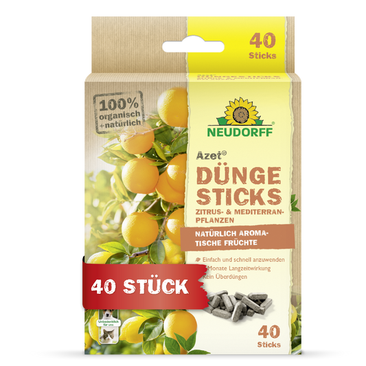 Azet Düngesticks für Zitrus- & Mediterranpflanzen