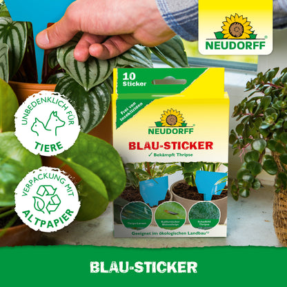 Blau-Sticker