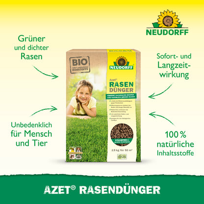 Azet RasenDünger 2,5 kg bis 5 kg