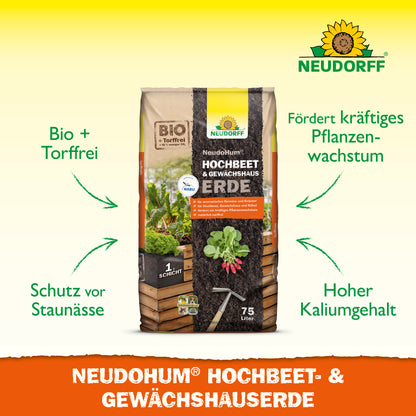 NeudoHum Hochbeet-und GewächshausErde