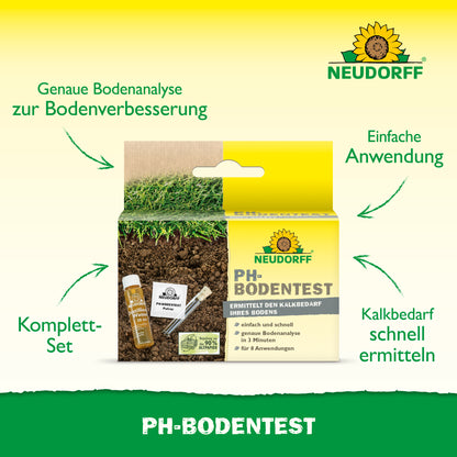 Genaue Bodenanalyse zur Bodenverbesserung mit dem PH-Bodentest von Neudorff