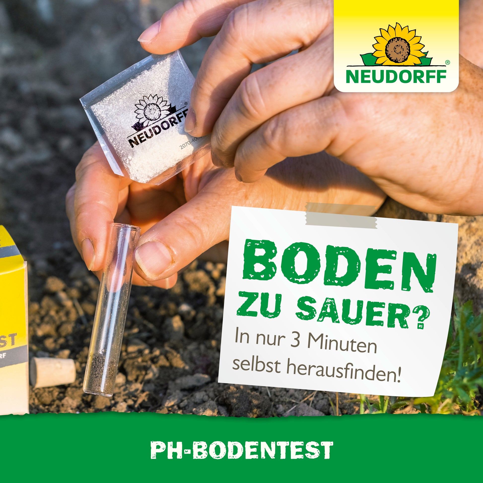 PH-Bodentest von Neudorff: erfahre in nur 3 Minuten, ob dein Boden zu sauer ist