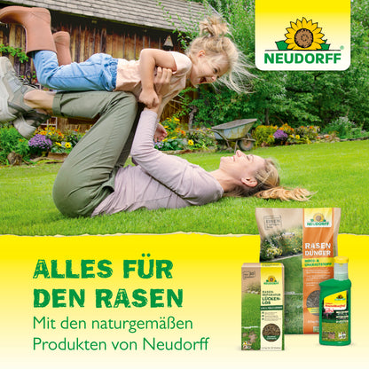 Naturgemaesse Produkte von Neudorff für einen traumhaften Rasen