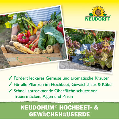 Torffreie Hochbeet- und Gewächshauserde verursacht 62% weniger Emissionen